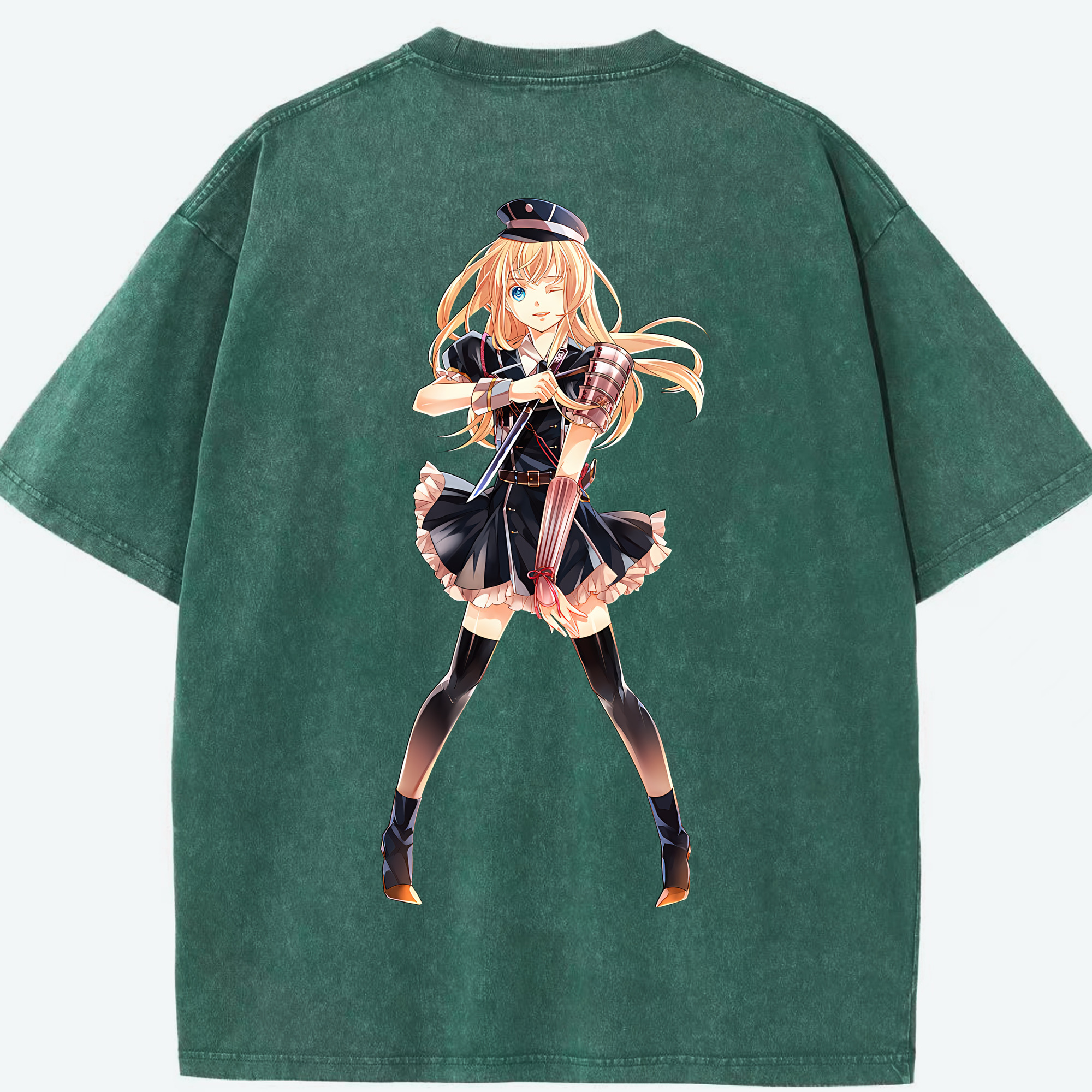 （画像用） 刀剣乱舞 Touken Ranbu 綿100% ヴィンテージ風 半袖Tシャツ（背面プリント）